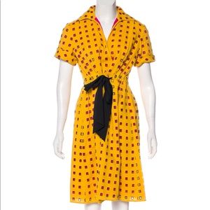 Diane von Furstenberg Bundette linen eyelet dress